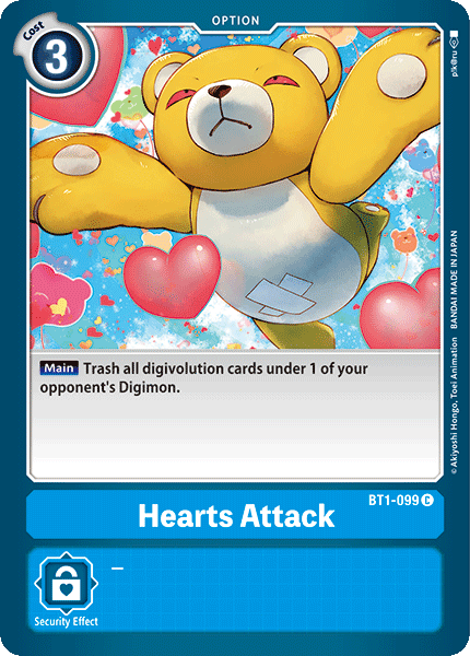 Hearts Attack [BT1-099] [Release Special Booster Ver.1.0] (ONLINE ORDER ONLY)