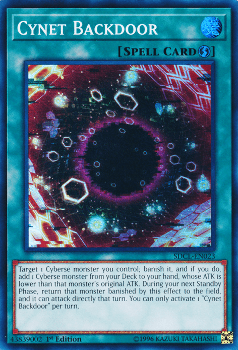 Cynet Backdoor [SDCL-EN023] Super Rare (ONLINE ORDER ONLY)