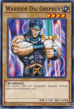 Warrior Dai Grepher [YS14-EN006] Common (ONLINE ORDER ONLY)