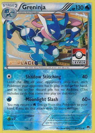 Greninja (40/122) (League Promo 3rd Place) [XY: BREAKpoint] (Online Only)