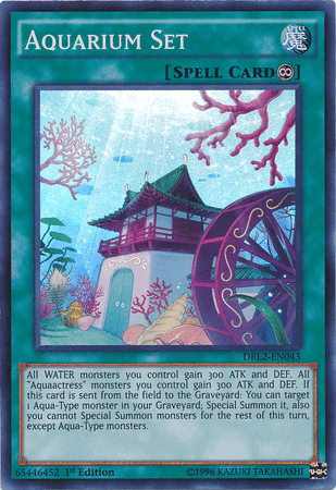 Aquarium Set [DRL2-EN043] Super Rare (ONLINE ORDER ONLY)