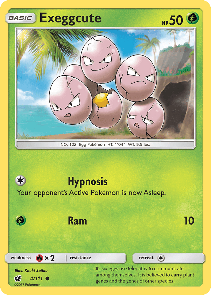 Exeggcute (4/111) [Sun & Moon: Crimson Invasion] (Online Only)