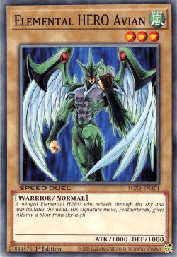Elemental HERO Avian [SGX1-ENA01] Common (ONLINE ORDER ONLY)