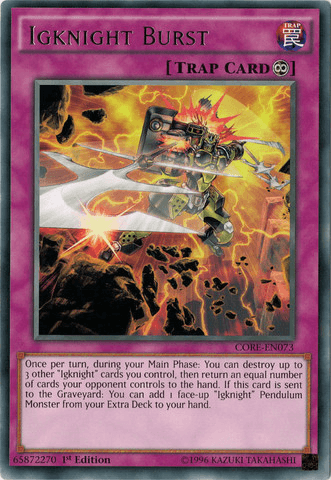 Igknight Burst [CORE-EN073] Rare (ONLINE ORDER ONLY)