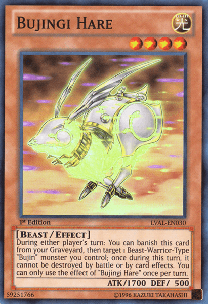 Bujingi Hare [LVAL-EN030] Super Rare (ONLINE ORDER ONLY)