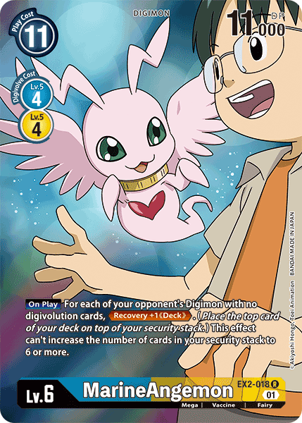 MarineAngemon [EX2-018] (Alternate Art) [Digital Hazard] (ONLINE ORDER ONLY)
