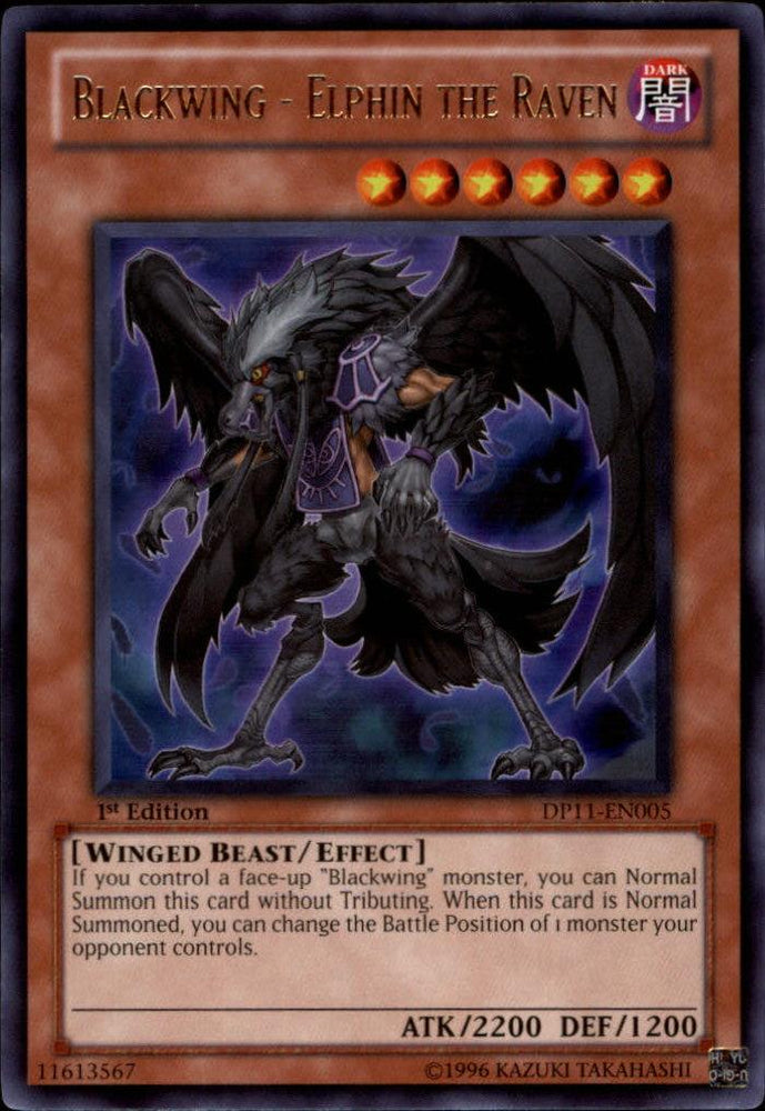 Blackwing - Elphin the Raven [DP11-EN005] Rare (ONLINE ORDER ONLY)