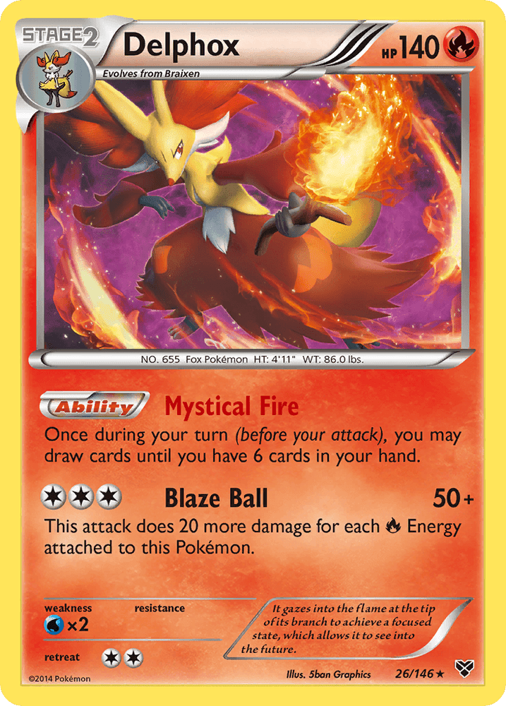 Delphox (26/146) [XY: Base Set] (Online Only)