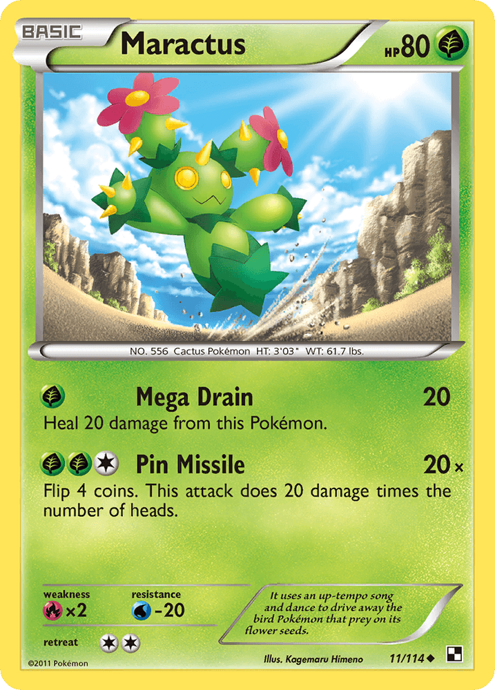 Maractus (11/114) [Black & White: Base Set] (Online Only)