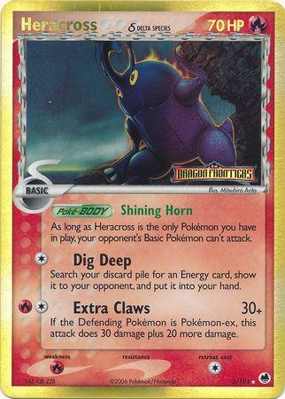 Heracross (3/101) (Delta Species) (Stamped) [EX: Dragon Frontiers] (Online Only)