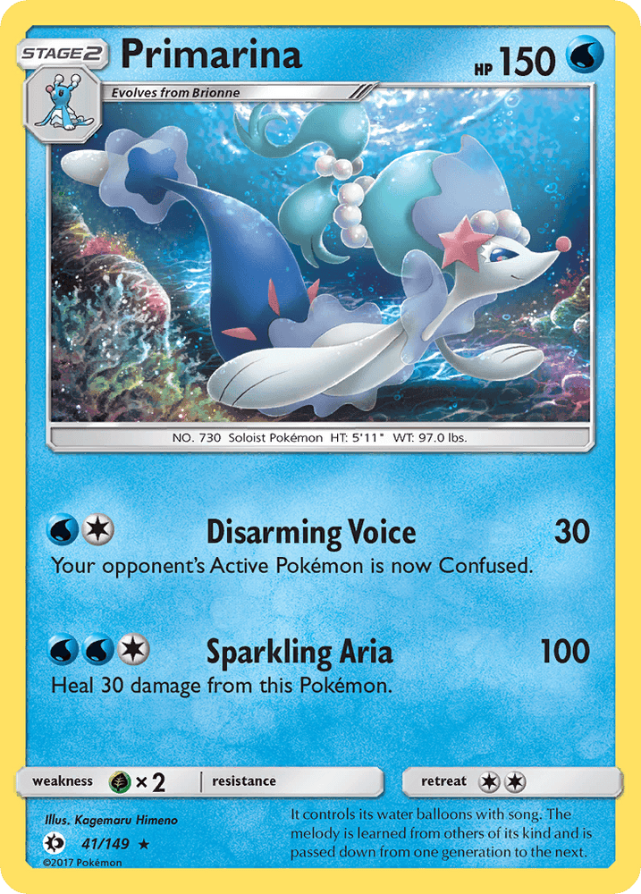 Primarina (41/149) [Sun & Moon: Base Set] (Online Only)