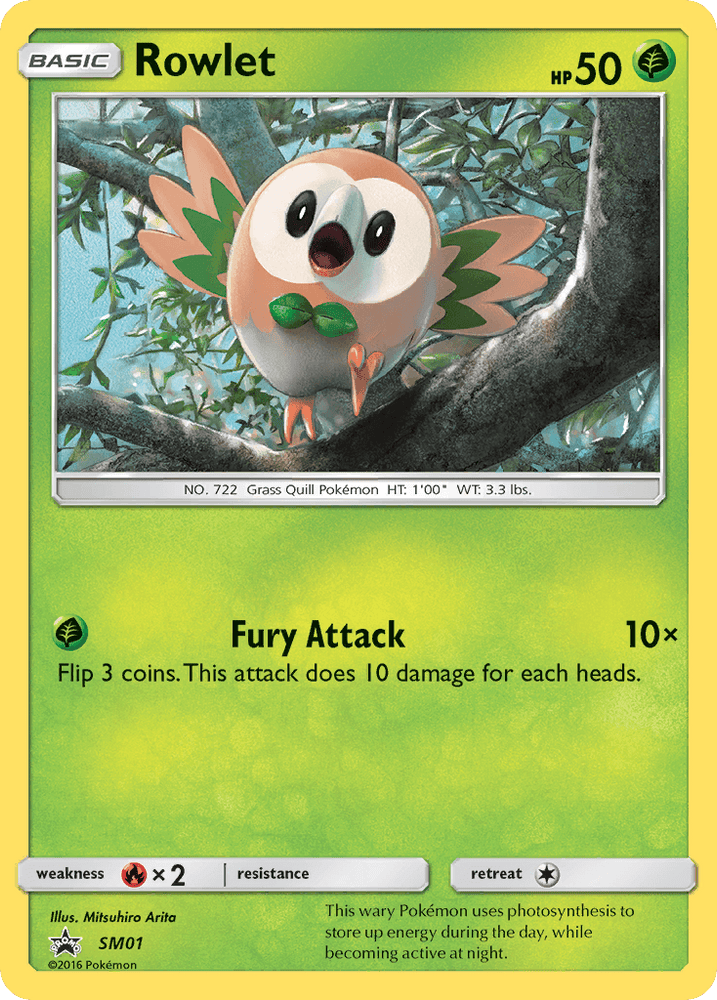Rowlet (SM01) [Sun & Moon: Black Star Promos] (Online Only)