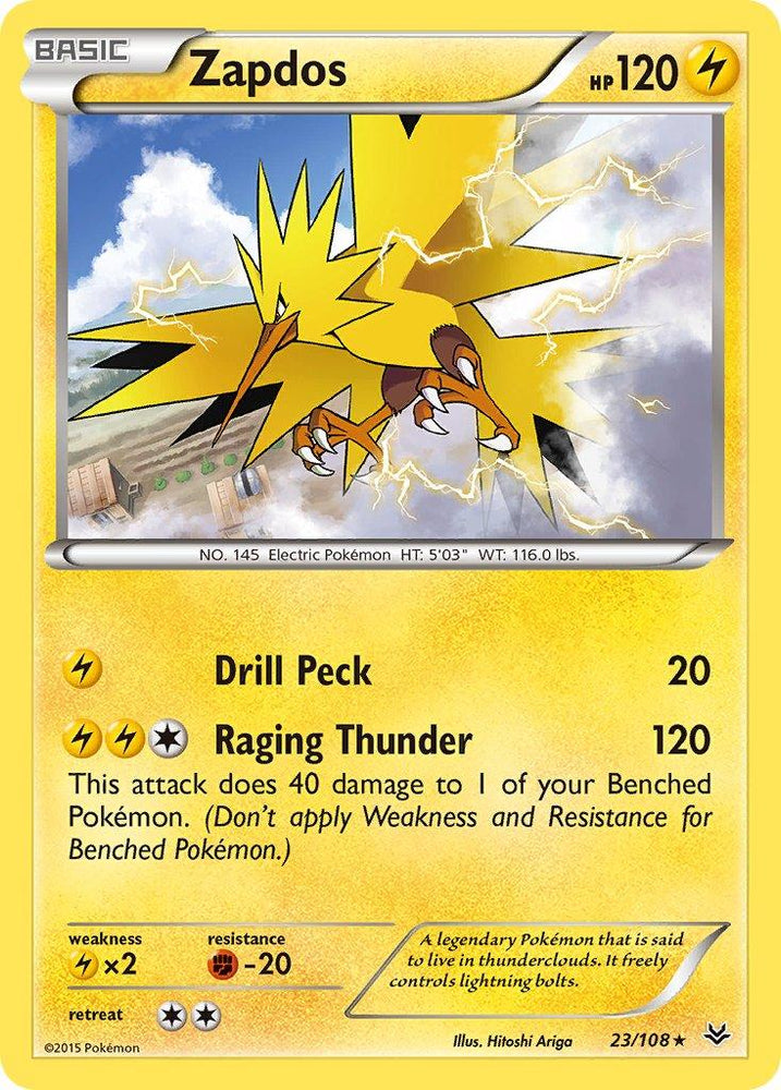 Zapdos(23/108) (Theme Deck Exclusive) [XY: Roaring Skies] (Online Only)