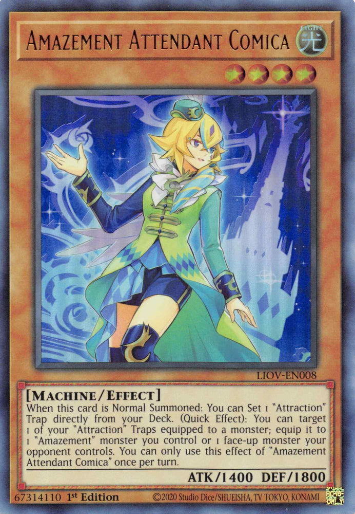 Amazement Attendant Comica [LIOV-EN008] Ultra Rare (ONLINE ORDER ONLY)