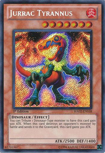Jurrac Tyrannus [HA02-EN038] Secret Rare (ONLINE ORDER ONLY)