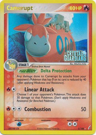 Camerupt (3/100) (Stamped) [EX: Crystal Guardians] (Online Only)