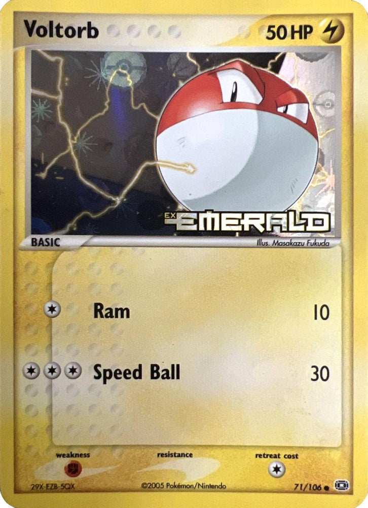 Voltorb (71/106) (Stamped) [EX: Emerald] (Online Only)