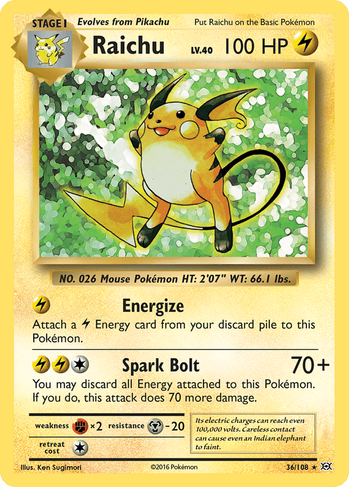 Raichu (36/108) [XY: Evolutions] (Online Only)