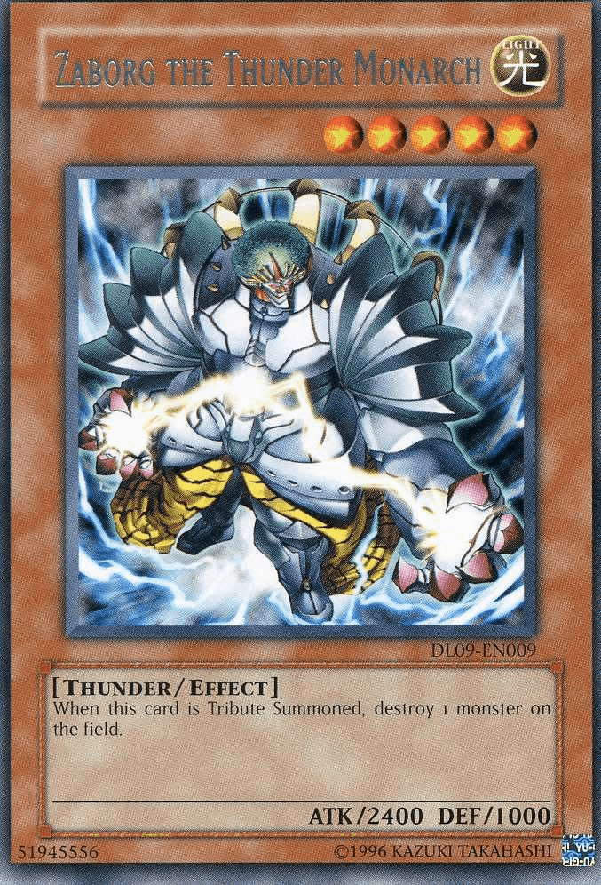 Zaborg the Thunder Monarch (Silver) [DL09-EN009] Rare (ONLINE ORDER ONLY)