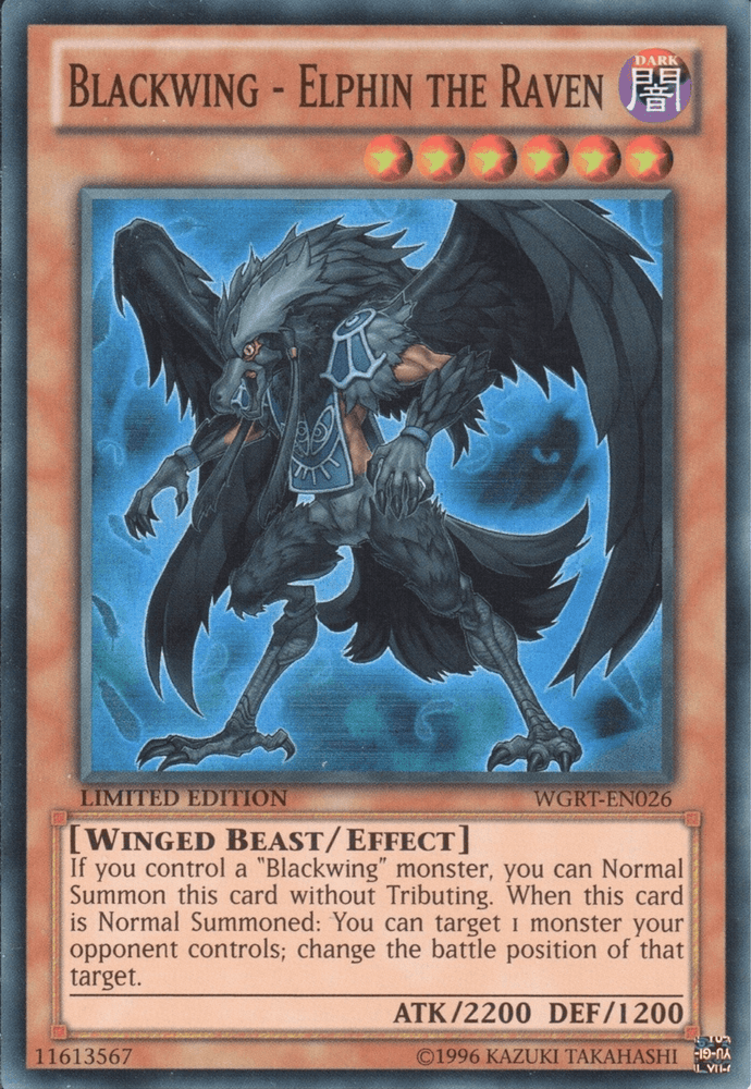 Blackwing - Elphin the Raven [WGRT-EN026] Super Rare (ONLINE ORDER ONLY)