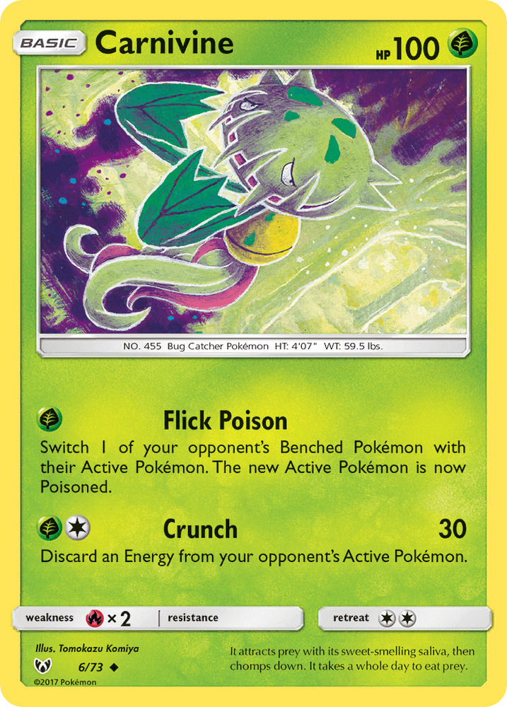 Carnivine (6/73) [Sun & Moon: Shining Legends] (Online Only)