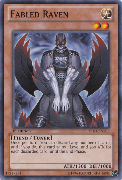 Fabled Raven [BP01-EN205] Common (ONLINE ORDER ONLY)