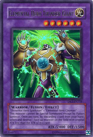 Elemental Hero Thunder Giant [DR3-EN216] Ultra Rare (ONLINE ORDER ONLY)