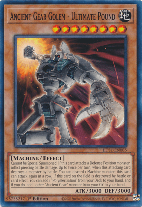 Ancient Gear Golem - Ultimate Pound [LDS1-EN085] Common (ONLINE ORDER ONLY)