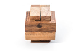 Double Lock Puzzle - Wooden Brain Teaser Puzzle (Online Order Only)