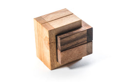 Double Lock Puzzle - Wooden Brain Teaser Puzzle (Online Order Only)