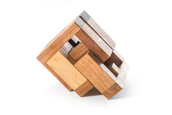 Double Lock Puzzle - Wooden Brain Teaser Puzzle (Online Order Only)