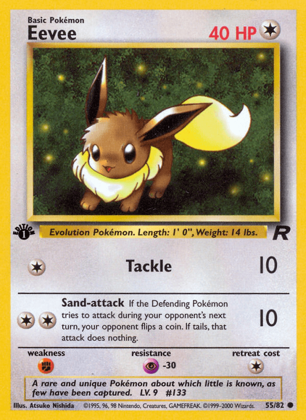 Eevee (55/82) [Team Rocket 1st Edition] (Online Only)