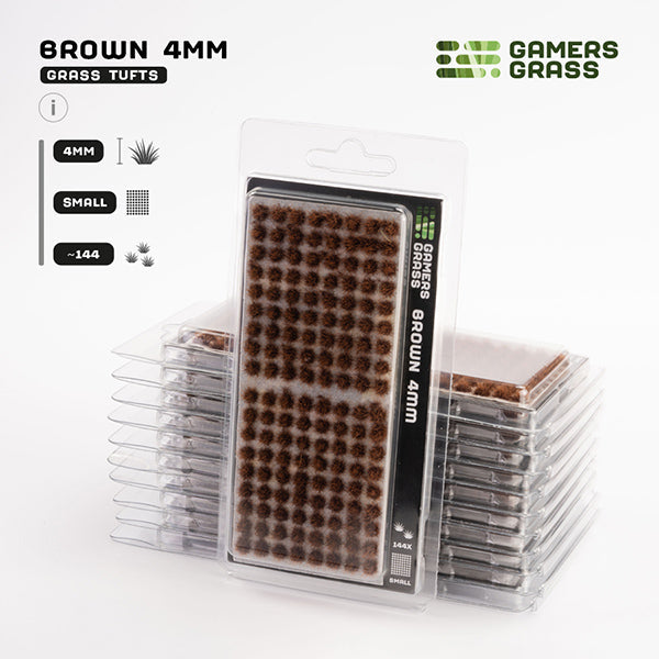 Gamers Grass Tufts: Brown 4mm- Small (ONLINE ORDER ONLY)