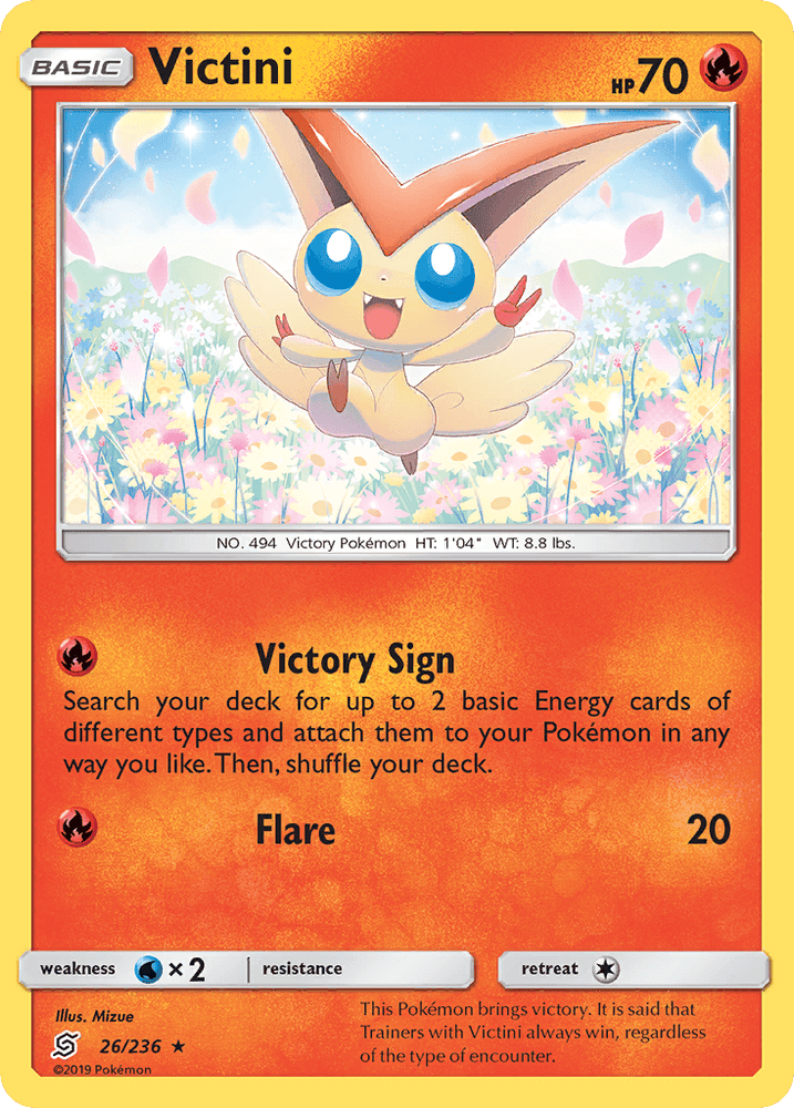 Victini (26/236) [Sun & Moon: Unified Minds] (Online Only)
