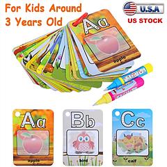 Alphabet Water Coloring Cards with 2 Magic Water Pens (ONLINE ORDER ONLY)