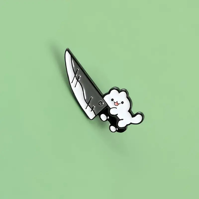 Kitty Cutthroat Enamel Pin (Online Order Only)