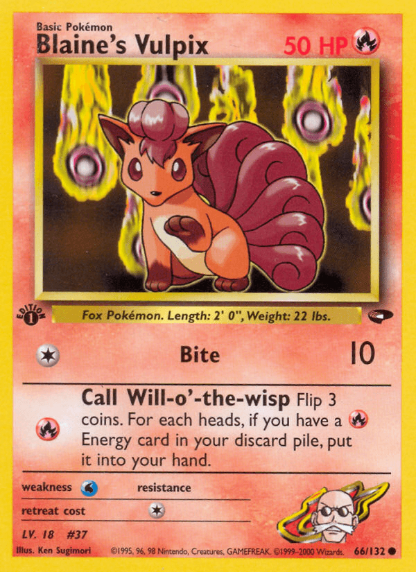 Blaine's Vulpix (66/132) [Gym Challenge 1st Edition] (Online Only)