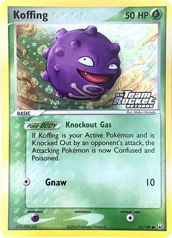 Koffing (61/109) (Stamped) [EX: Team Rocket Returns] (Online Only)