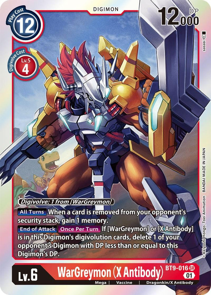 WarGreymon (X Antibody) [BT9-016] [X Record] (ONLINE ORDER ONLY)