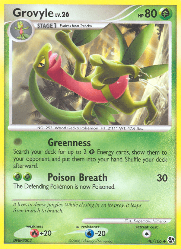 Grovyle (40/106) [Diamond & Pearl: Great Encounters] (Online Only)