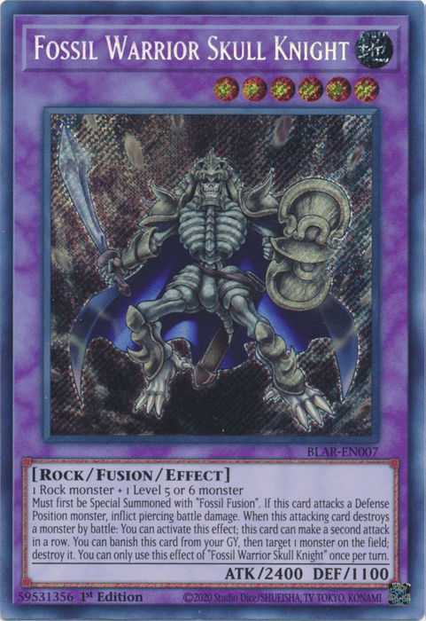 Fossil Warrior Skull Knight [BLAR-EN007] Secret Rare (ONLINE ORDER ONLY)