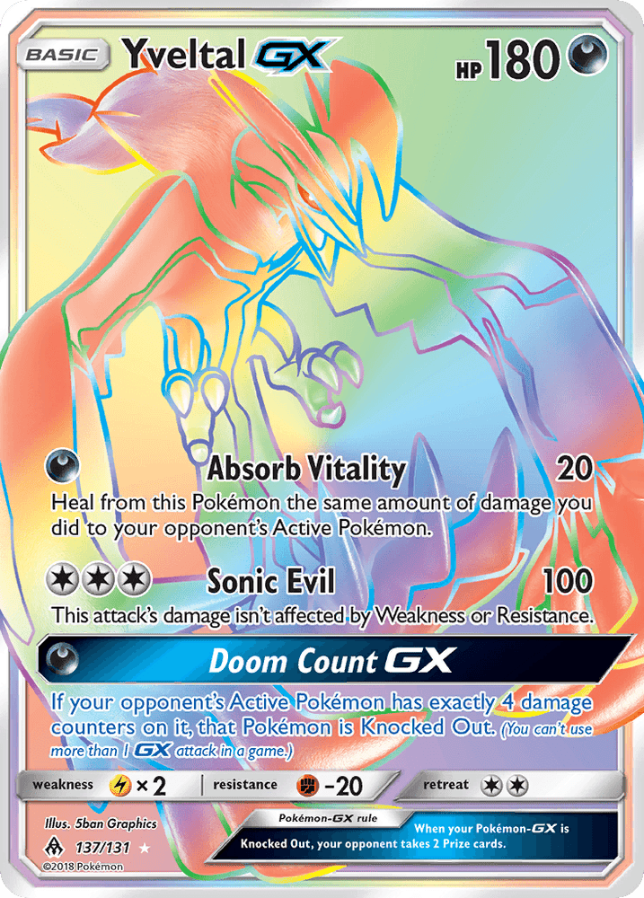 Yveltal GX (137/131) [Sun & Moon: Forbidden Light] (Online Only)