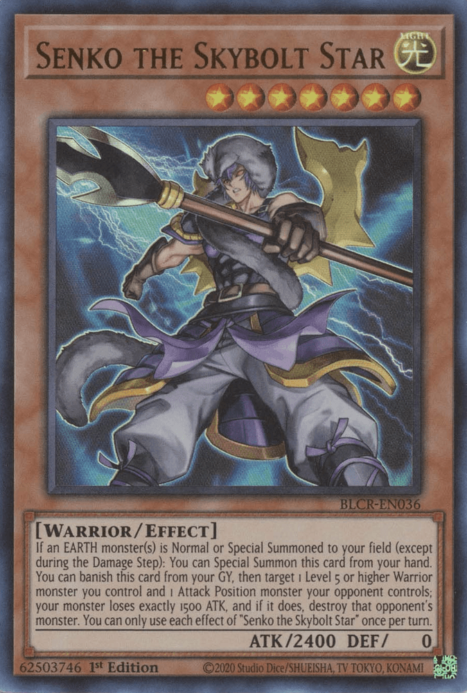 Senko the Skybolt Star [BLCR-EN036] Ultra Rare (ONLINE ORDER ONLY)