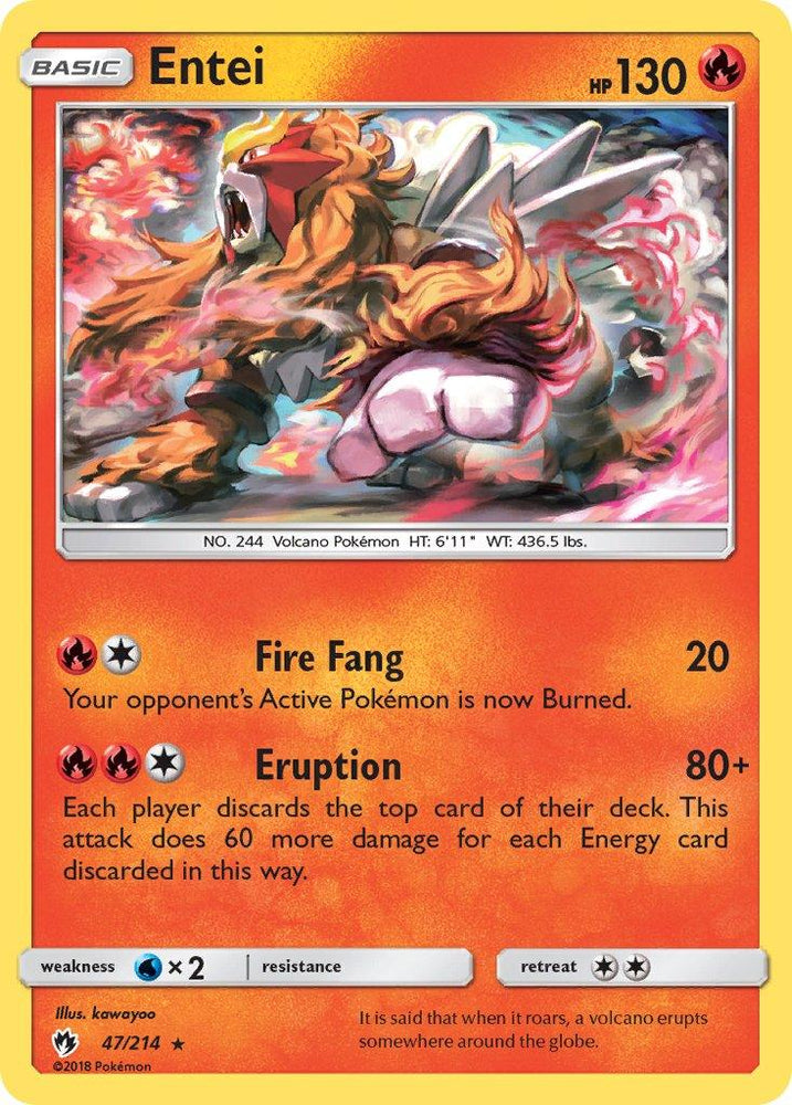 Entei (47/214) (Theme Deck Exclusive) [Sun & Moon: Lost Thunder] (Online Only)