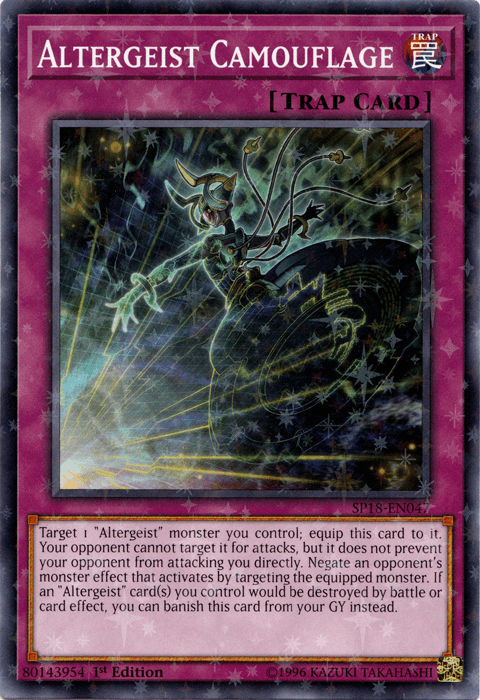 Altergeist Camouflage [SP18-EN047] Starfoil Rare (ONLINE ORDER ONLY)
