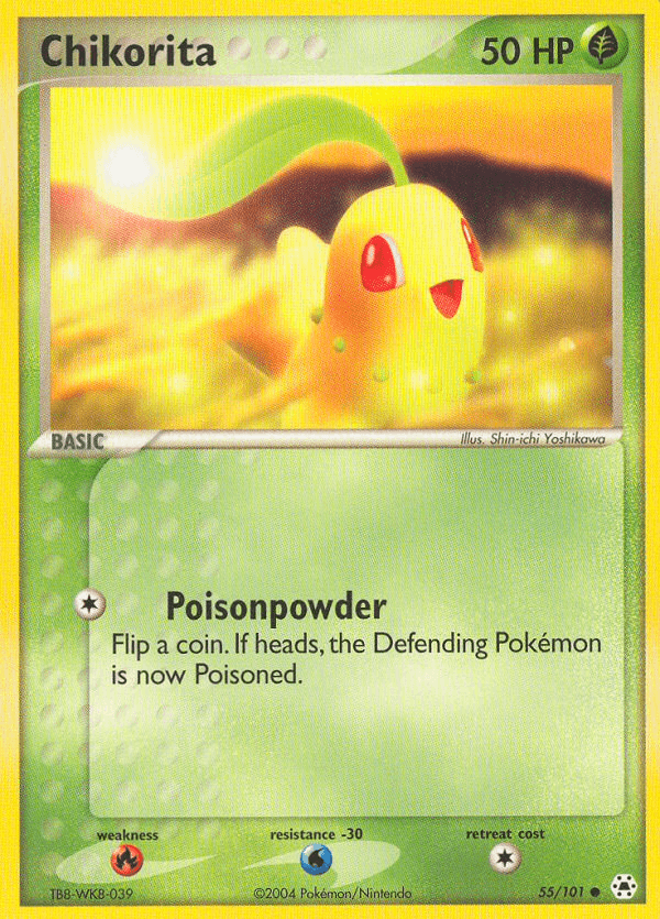 Chikorita (55/101) [EX: Hidden Legends] (Online Only)
