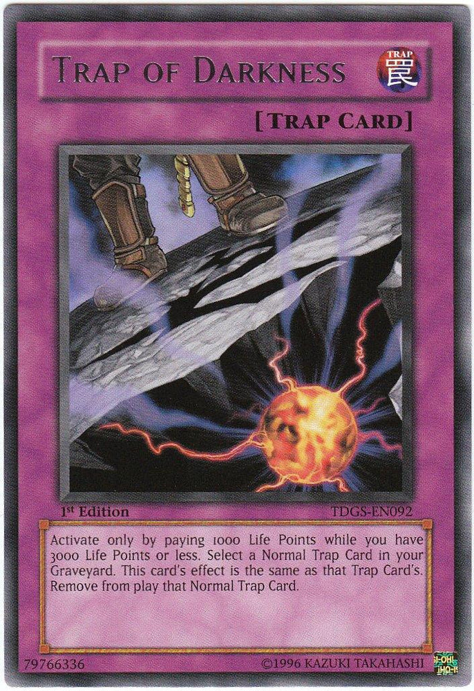 Trap of Darkness [TDGS-EN092] Rare (ONLINE ORDER ONLY)