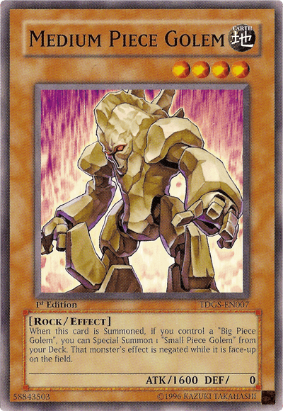 Medium Piece Golem [TDGS-EN007] Common (ONLINE ORDER ONLY)