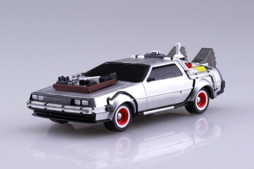 1/43 BACK TO THE FUTURE 1/43 Pullback DELOREAN from PART 3 & Rail road Model Kit (ONLINE ORDER ONLY)