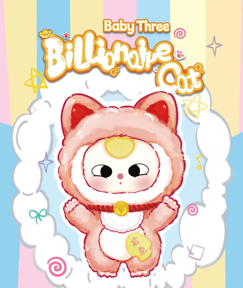 Baby Three Billionaire Cat Plush Series Blind Box (ONLINE ORDER ONLY)
